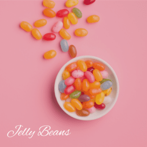 a bowl of jelly beans